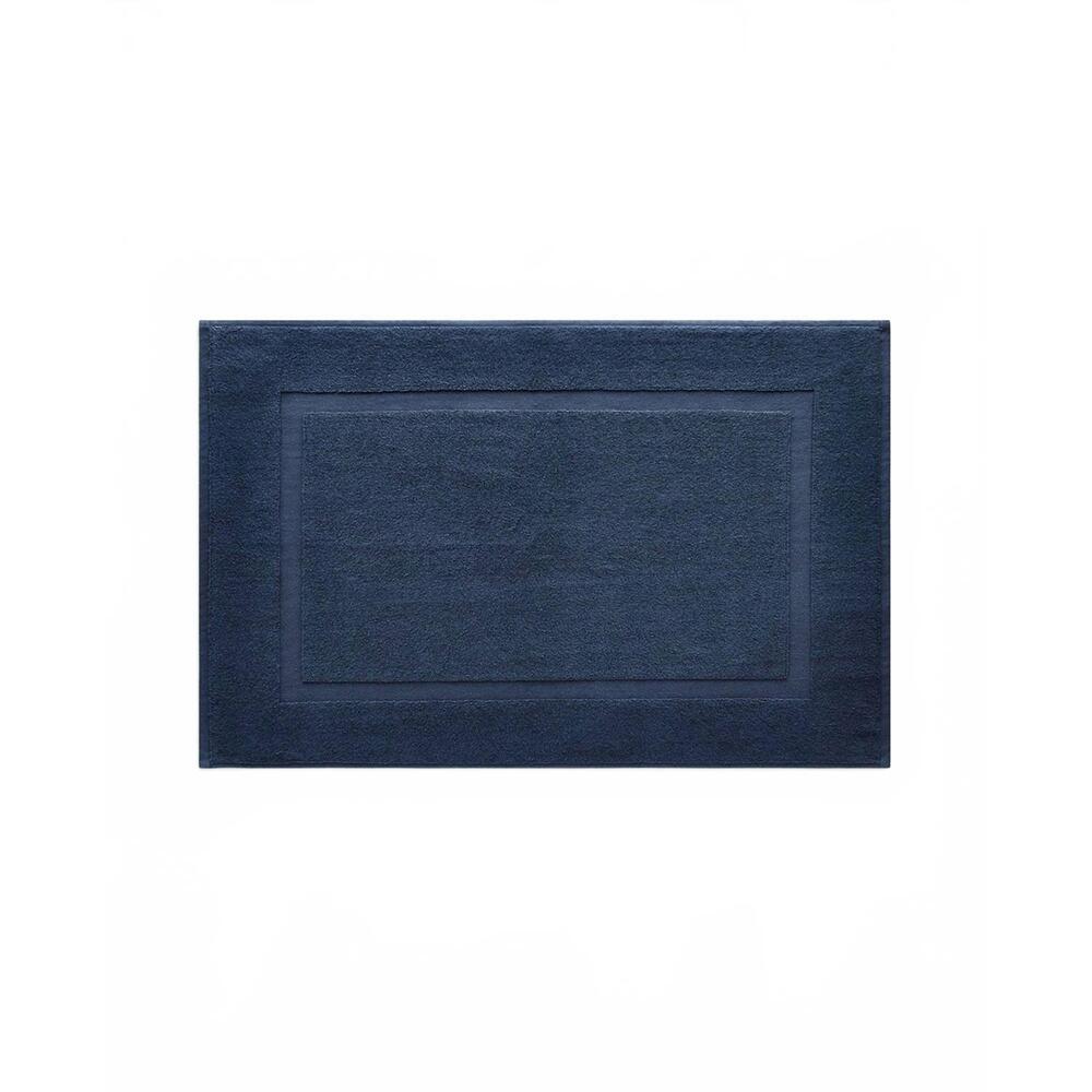 NEW UNDER THE CANOPY classic organic cotton bath mat in navy